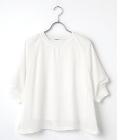 インゲボルグ　エクリュ　ニットチュニック 23AW＊Wings掲載＊【L】【ウォッシャブル】シャツレイヤー