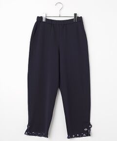 新品　インゲボルグ　パンツ　黒　ワイド　ピンクハウス ワイドカットソーパンツ｜ピンクハウスオフィシャルオンライン