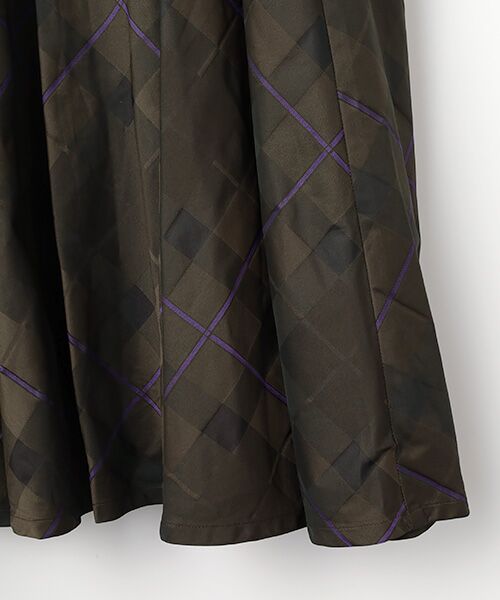 INGEBORG / インゲボルグ ロング・マキシ丈ワンピース | ●タフタタータンチェックワンピース | 詳細5