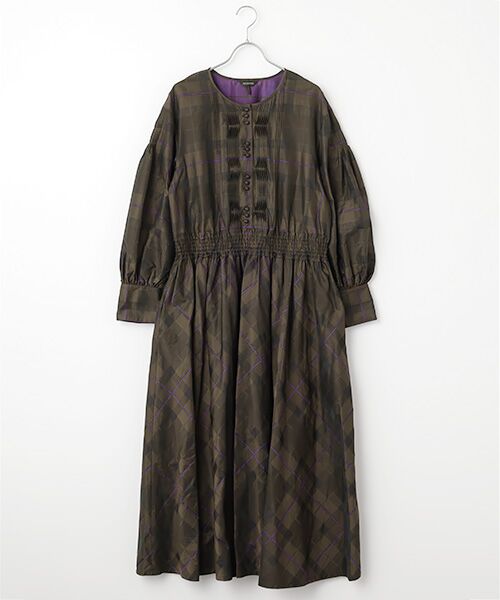 INGEBORG / インゲボルグ ロング・マキシ丈ワンピース | ●タフタタータンチェックワンピース | 詳細6