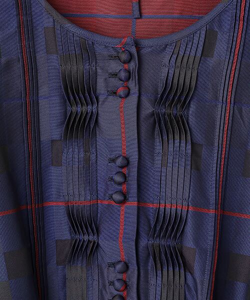 INGEBORG / インゲボルグ ロング・マキシ丈ワンピース | ●タフタタータンチェックワンピース | 詳細8