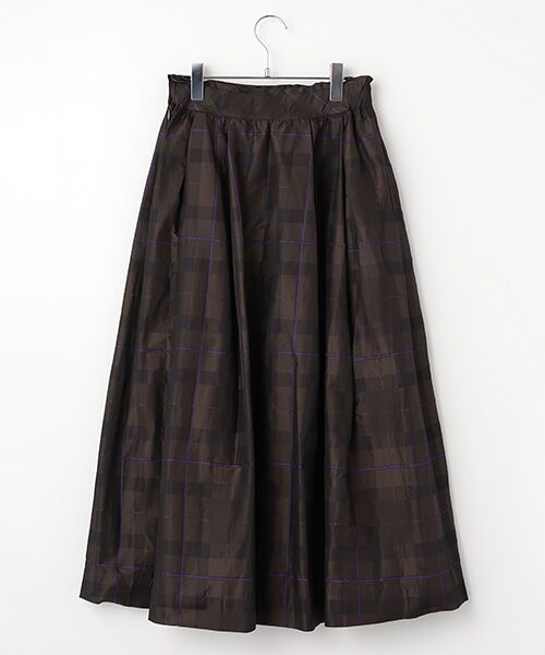 INGEBORG / インゲボルグ ロング・マキシ丈スカート | ●タフタタータンチェックスカート | 詳細2