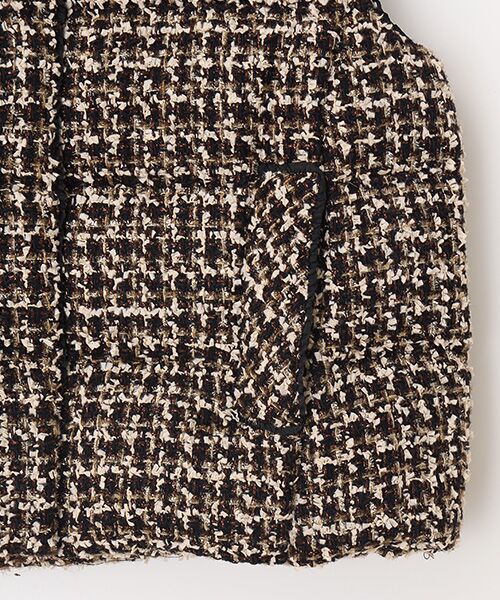 INGEBORG / インゲボルグ ベスト | Selection of LINTONツイードダウンベスト | 詳細3