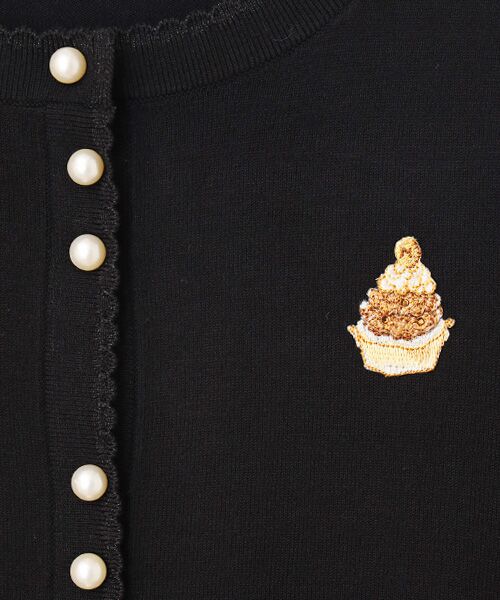 INGEBORG / インゲボルグ カーディガン・ボレロ | Le Salon de INGEBORGワッペン付きカーディガン | 詳細1