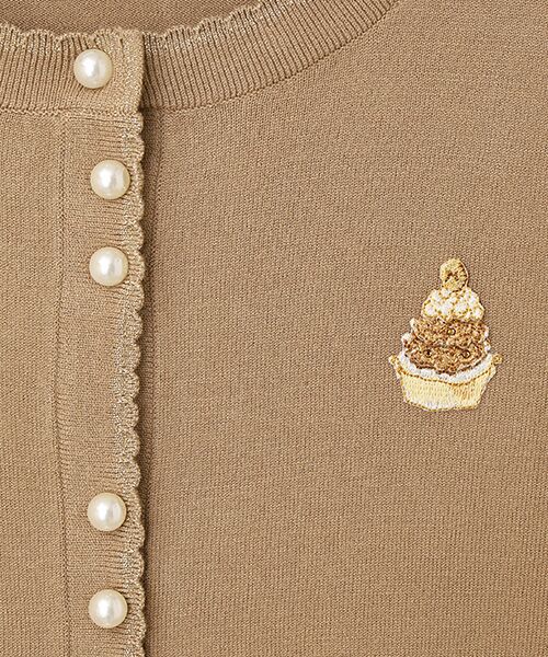 INGEBORG / インゲボルグ カーディガン・ボレロ | Le Salon de INGEBORGワッペン付きカーディガン | 詳細9