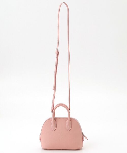 INGEBORG / インゲボルグ ショルダーバッグ | カラーレザーピンクミニバッグ | 詳細3