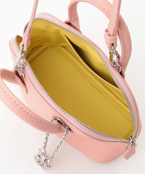 INGEBORG / インゲボルグ ショルダーバッグ | カラーレザーピンクミニバッグ | 詳細5
