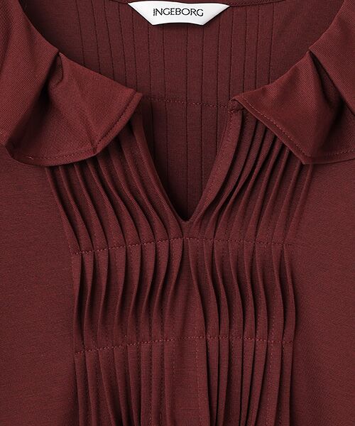 INGEBORG / インゲボルグ ロング・マキシ丈ワンピース | フリルスリーブカットソーワンピース | 詳細6