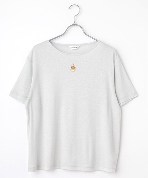 INGEBORG / インゲボルグ Tシャツ | Le Salon de INGEBORG pt.チュールレイヤードカットソー | 詳細4