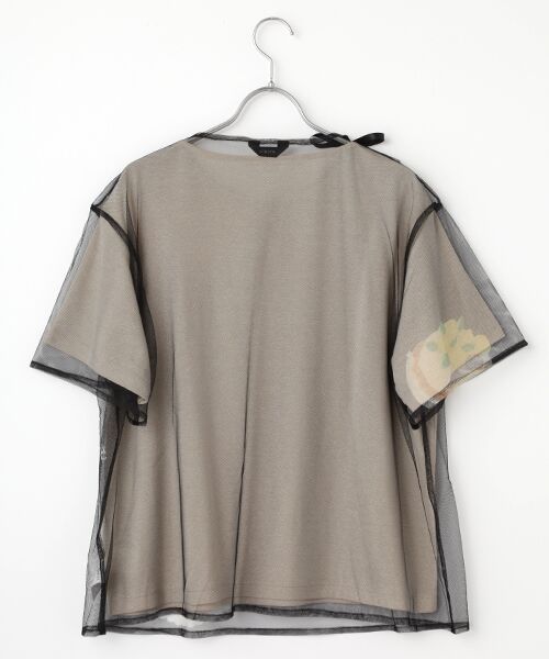 INGEBORG / インゲボルグ Tシャツ | Le Salon de INGEBORG pt.チュールレイヤードカットソー | 詳細7