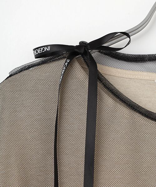 INGEBORG / インゲボルグ Tシャツ | Le Salon de INGEBORG pt.チュールレイヤードカットソー | 詳細10