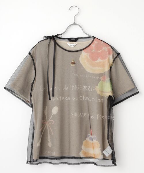 セール】 【OUTLET】フォンダンフルールpt.チュニックブラウス