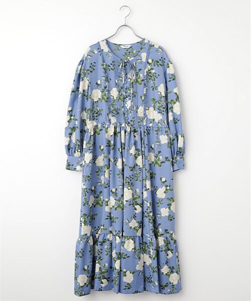 INGEBORG/インゲボルグ カメリアpt.ワンピース ブルー 11号