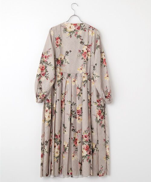 INGEBORG / インゲボルグ ロング・マキシ丈ワンピース | ●チェックブーケpt.ワンピース | 詳細2