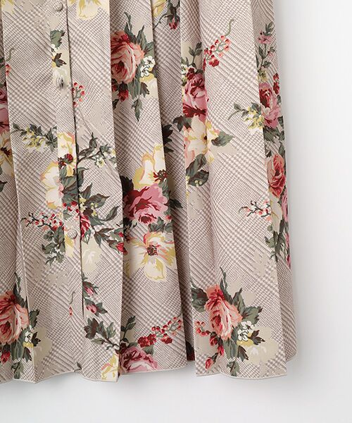 INGEBORG / インゲボルグ ロング・マキシ丈ワンピース | ●チェックブーケpt.ワンピース | 詳細5