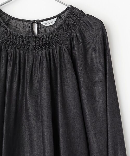INGEBORG / インゲボルグ シャツ・ブラウス | テンセルデニムタックブラウス | 詳細2