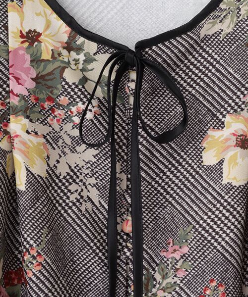 INGEBORG / インゲボルグ シャツ・ブラウス | チェックブーケpt.ブラウス | 詳細1