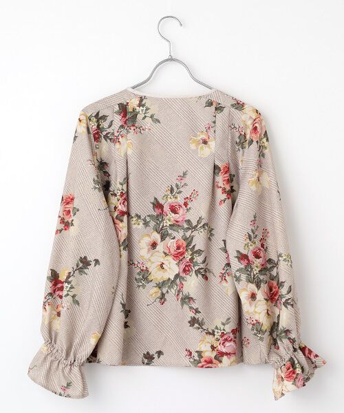 INGEBORG / インゲボルグ シャツ・ブラウス | チェックブーケpt.ブラウス | 詳細2