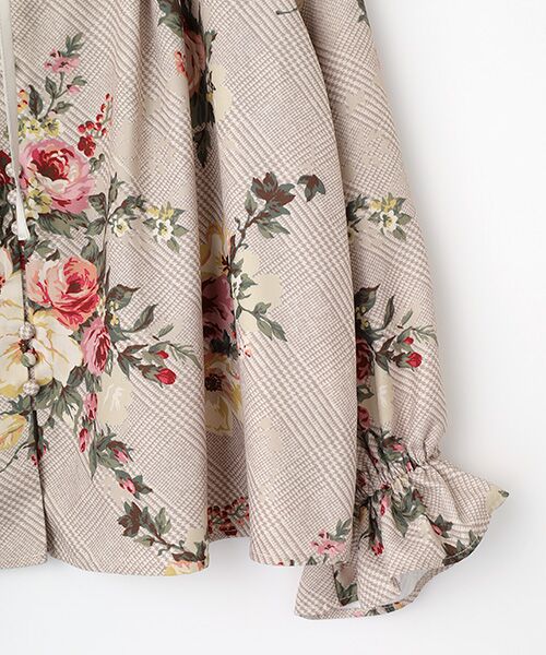 INGEBORG / インゲボルグ シャツ・ブラウス | チェックブーケpt.ブラウス | 詳細4