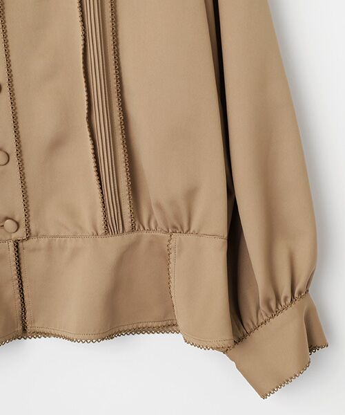 INGEBORG / インゲボルグ シャツ・ブラウス | ●サテン起毛ペプラムブラウス | 詳細5