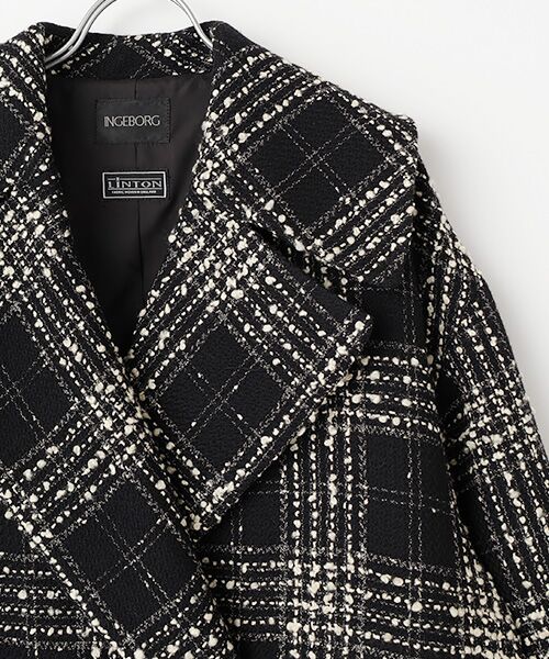 INGEBORG / インゲボルグ その他アウター | リントンビッグチェックツイードコート | 詳細2