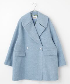 アルパカループビックカラーコート