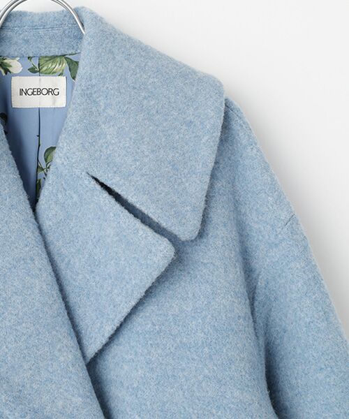 INGEBORG / インゲボルグ その他アウター | アルパカループビックカラーコート | 詳細8