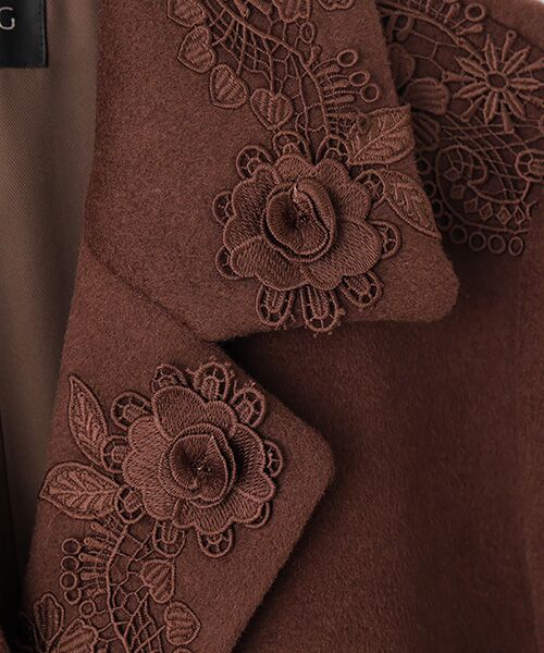 INGEBORG / インゲボルグ その他アウター | エアーモッサーレース使いコート | 詳細7