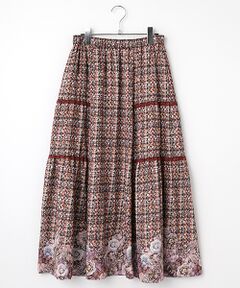 INGEBORG インゲボルグ　スカート 9号 セール】 【OUTLET】ポコポコドットpt.スカート （ロング