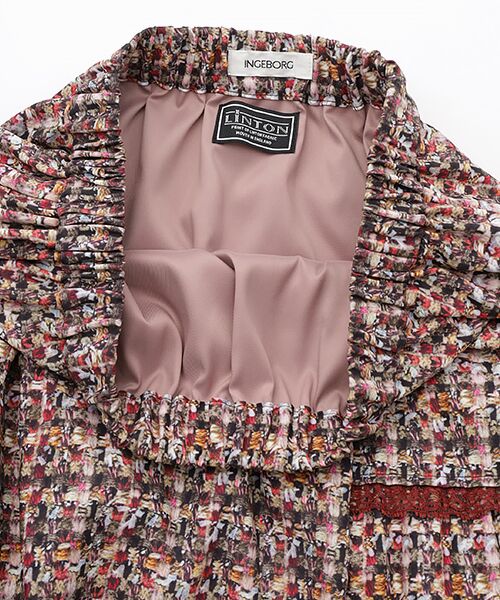 INGEBORG / インゲボルグ ロング・マキシ丈スカート | ●リントンフラワーpt.ティアードスカート | 詳細5