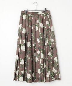 インゲボルグ　スカート INGEBORG インゲボルグ 秋冬 向き カサブランカ ユリ 花柄