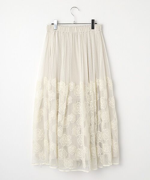 INGEBORG / インゲボルグ ロング・マキシ丈スカート | カメリアチュールレーススカート | 詳細2