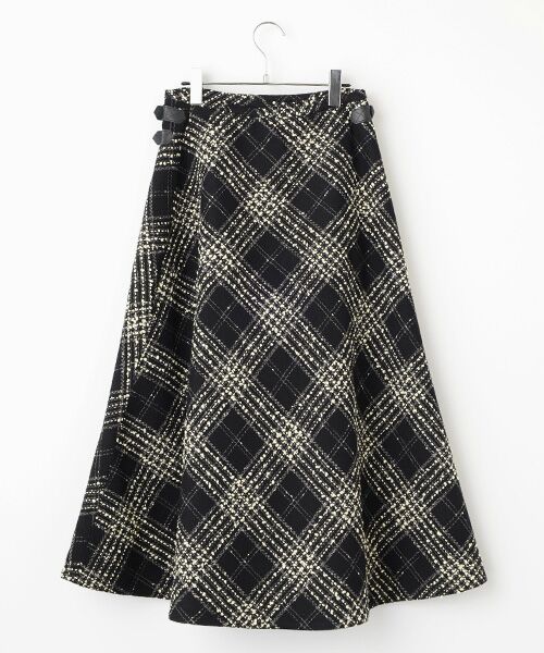 INGEBORG / インゲボルグ ロング・マキシ丈スカート | リントンビッグチェックツイードスカート | 詳細1