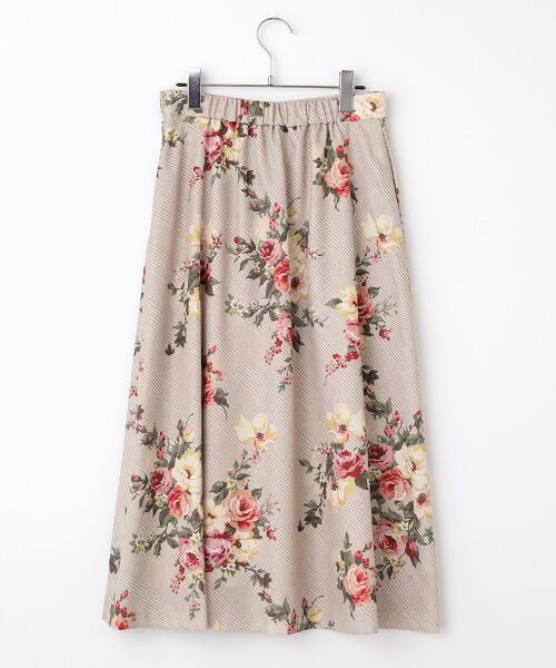 INGEBORG / インゲボルグ ロング・マキシ丈スカート | チェックブーケpt.スカート | 詳細2