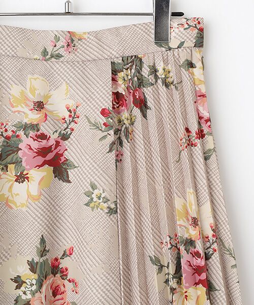 INGEBORG / インゲボルグ ロング・マキシ丈スカート | チェックブーケpt.スカート | 詳細3