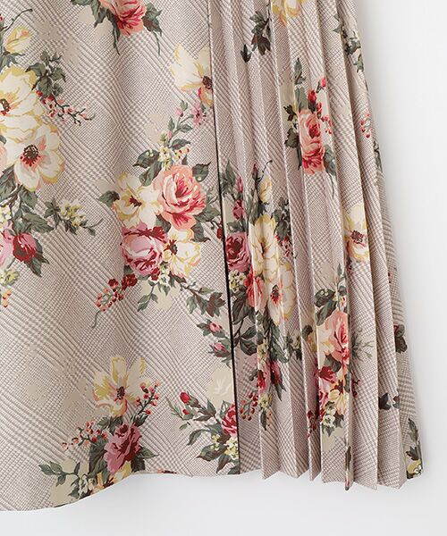 INGEBORG / インゲボルグ ロング・マキシ丈スカート | チェックブーケpt.スカート | 詳細4