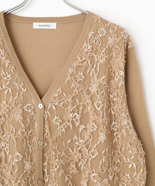 INGEBORG / インゲボルグ カーディガン・ボレロ | レースコンビニットカーディガン | 詳細3