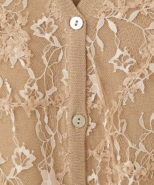 INGEBORG / インゲボルグ カーディガン・ボレロ | レースコンビニットカーディガン | 詳細5