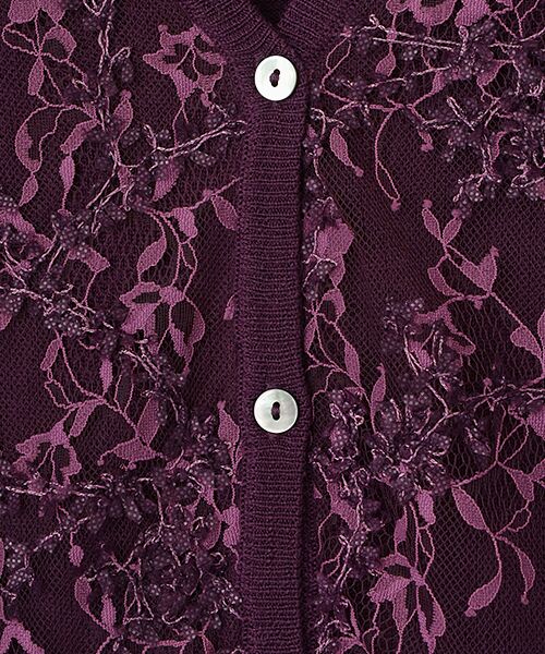 INGEBORG / インゲボルグ カーディガン・ボレロ | レースコンビニットカーディガン | 詳細6