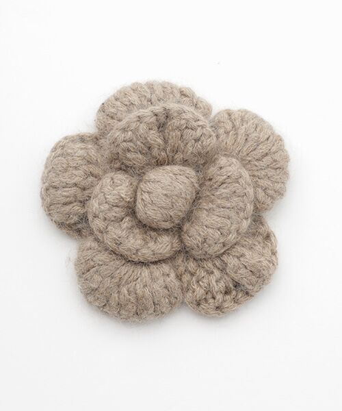 INGEBORG / インゲボルグ その他アウター | フラワーモチーフ付きニットコート | 詳細9