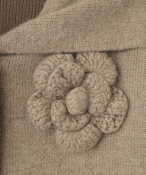 INGEBORG / インゲボルグ その他アウター | フラワーモチーフ付きニットコート | 詳細11