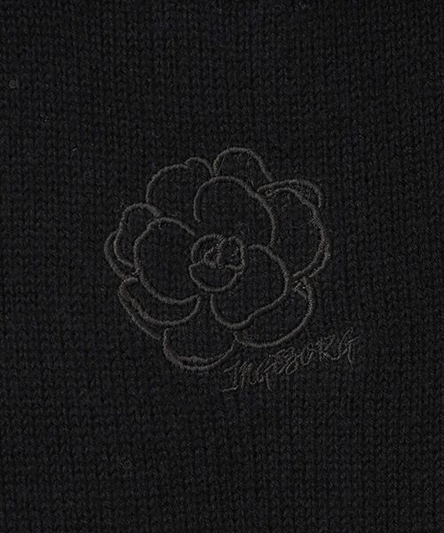 INGEBORG / インゲボルグ ニット・セーター | カメリア刺繍入りボウタイニット | 詳細1