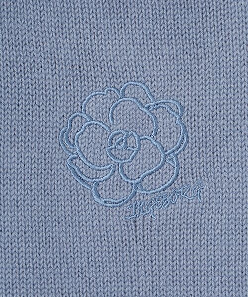 INGEBORG / インゲボルグ ニット・セーター | カメリア刺繍入りボウタイニット | 詳細7