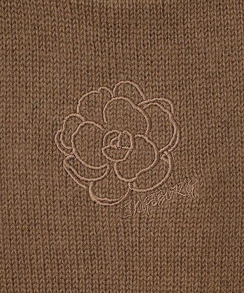 INGEBORG / インゲボルグ ニット・セーター | カメリア刺繍入りボウタイニット | 詳細8