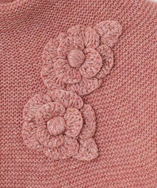INGEBORG / インゲボルグ ニット・セーター | フラワーモチーフ付きボトルネックニット | 詳細3