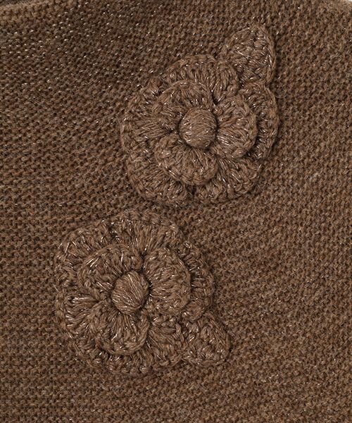 INGEBORG / インゲボルグ ニット・セーター | フラワーモチーフ付きボトルネックニット | 詳細8
