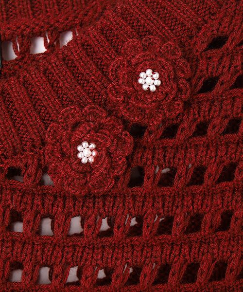 INGEBORG / インゲボルグ ベスト | フェザーヤーンニットベスト | 詳細7