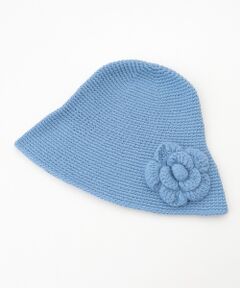 INGEBORG / インゲボルグ ニットキャップ | フラワーモチーフ付きニット帽