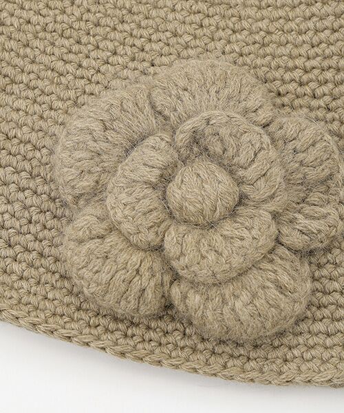 INGEBORG / インゲボルグ ニットキャップ | フラワーモチーフ付きニット帽 | 詳細5