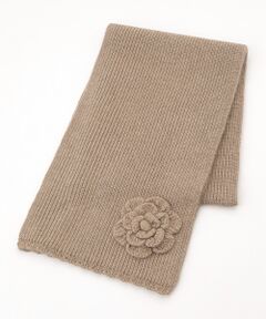 パターン付きベージュマフラー z-B1544ZEM624_004001-1.jpg?